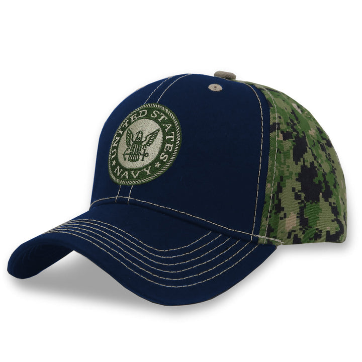 United States Navy Seal Camo Back Hat (Navy)