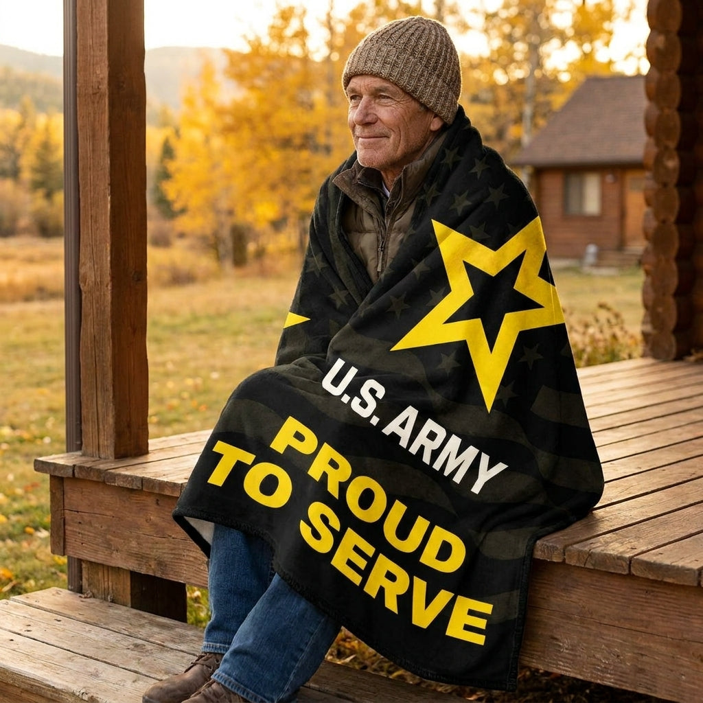 Army Proud to Serve Ultra Soft Blanket (50"x60")