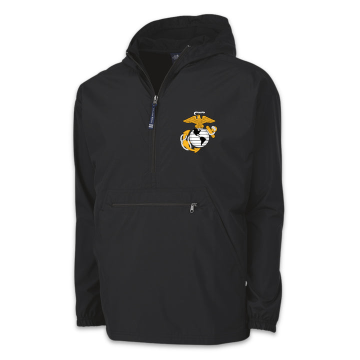 Marines EGA Youth Pack-N-Go Pullover (Black)