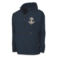 Load image into Gallery viewer, Navy Anchor Youth Pack-N-Go Pullover