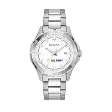 Load image into Gallery viewer, Army Star Bulova Men&#39;s Sport Classic Stainless Steel Watch (White Dial)*