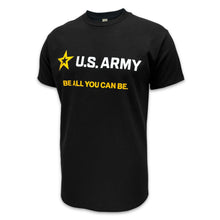 Load image into Gallery viewer, U.S. Army Be All You Can Be T-Shirt (Black)