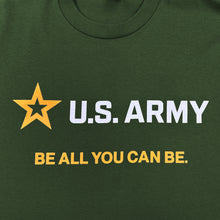 Load image into Gallery viewer, U.S. Army Be All You Can Be T-Shirt (OD Green)