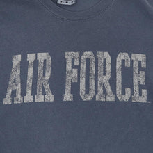 Load image into Gallery viewer, Air Force Distressed Block Comfort Colors T-Shirt (Denim)