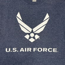 Load image into Gallery viewer, Air Force Distressed Wings T-Shirt (Heather Navy)