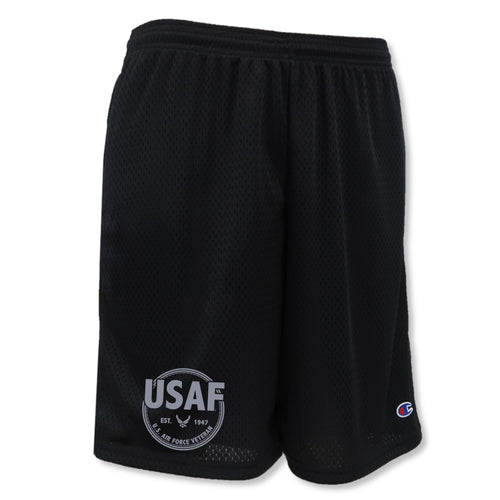 Pick Your Design Air Force Champion Mesh Shorts (Black)