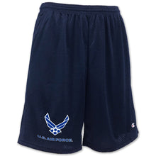 Load image into Gallery viewer, Pick Your Design Air Force Champion Mesh Shorts (Navy)