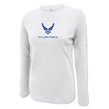 Load image into Gallery viewer, Air Force Wings Ladies Center Chest Long Sleeve