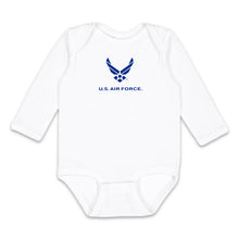 Load image into Gallery viewer, Air Force Wings Infant Long Sleeve Bodysuit