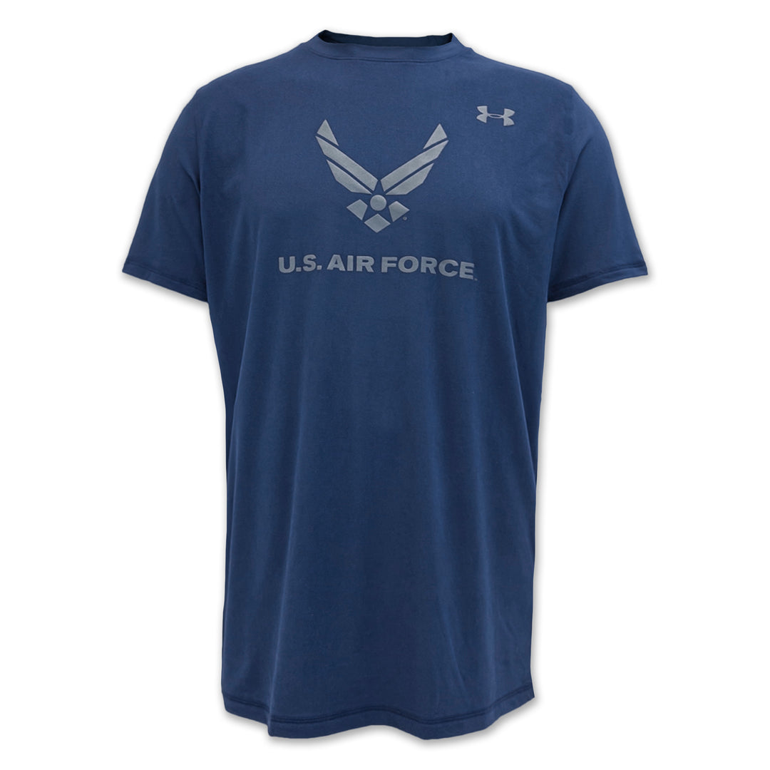 Air Force Under Armour Fly Fight Win Tech T-Shirt (Navy)