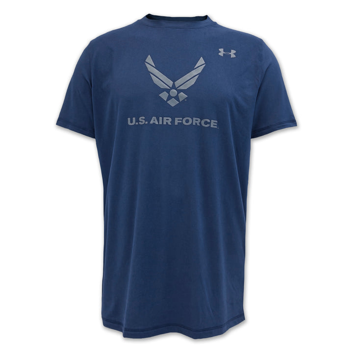 Air Force Under Armour Fly Fight Win Tech T-Shirt (Navy)