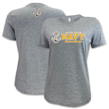 Load image into Gallery viewer, Navy Ladies Duo T-Shirt