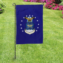 Load image into Gallery viewer, Air Force Embroidered Garden Flag (12&quot;X18&quot;)