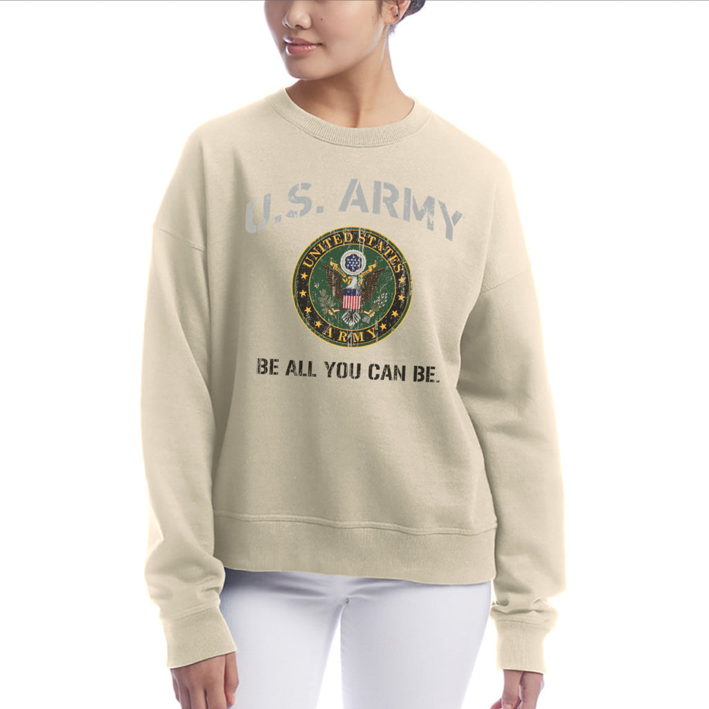 Army Ladies Champion Vintage Crewneck (Sand)