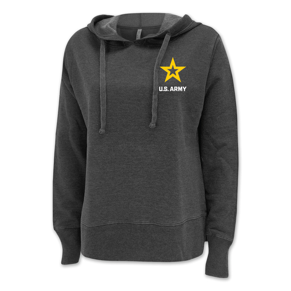 Army Star Left Chest Ladies Hood