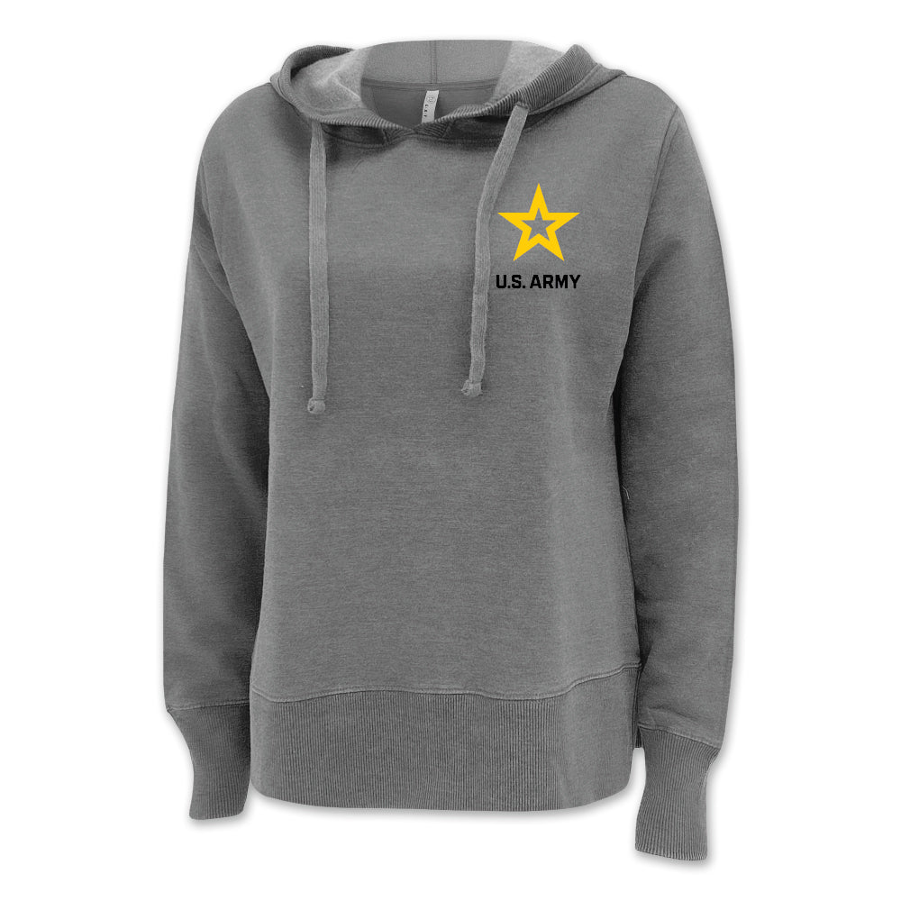 Army Star Left Chest Ladies Hood