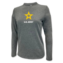 Load image into Gallery viewer, Army Star Ladies Center Chest Long Sleeve