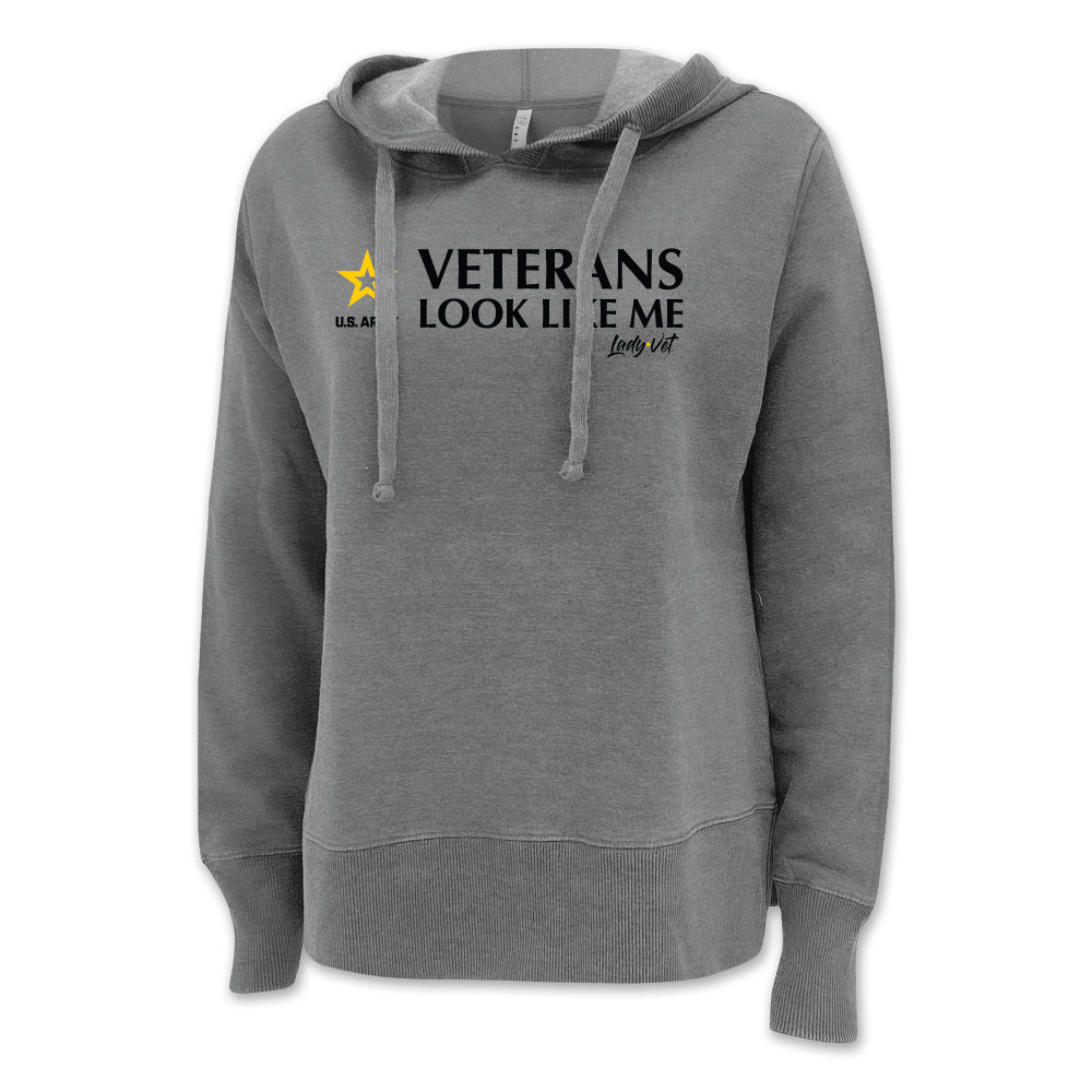 Army Vet Looks Like Me Ladies Hood