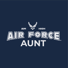 Load image into Gallery viewer, Air Force Aunt Ladies T-Shirt (Navy)