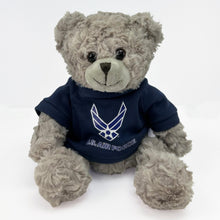 Load image into Gallery viewer, Air Force 10&quot; Duffy Bear (Gray)