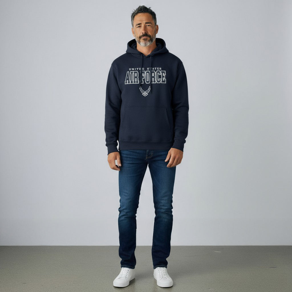 United States Air Force Tackle Twill Embroidered Hood (Navy)