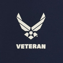 Load image into Gallery viewer, Air Force Veteran Flag Long Sleeve T-Shirt (Navy)