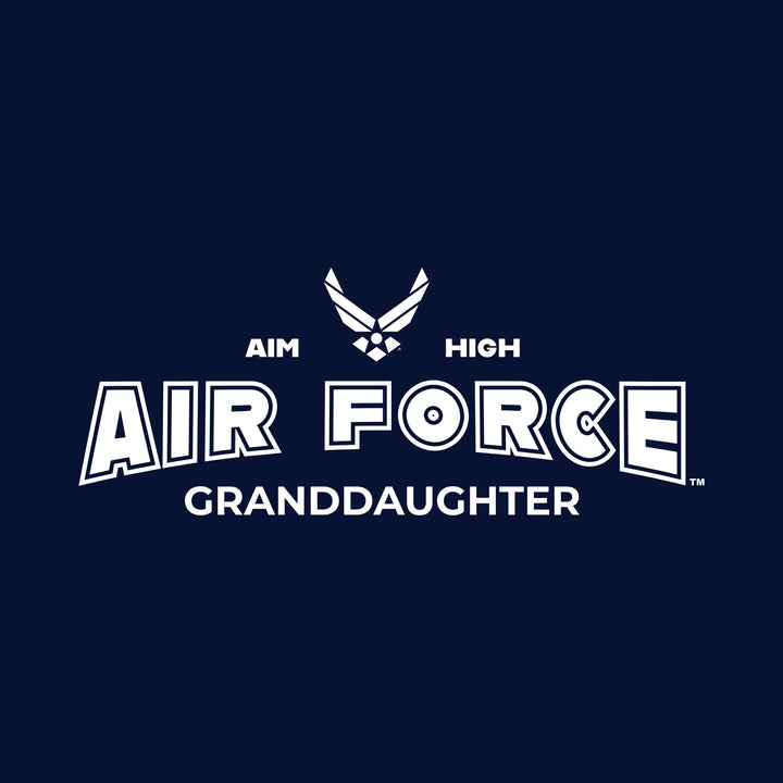 Air Force Granddaughter Ladies T-Shirt (Navy)