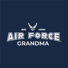 Load image into Gallery viewer, Air Force Grandma Ladies T-Shirt (Navy)