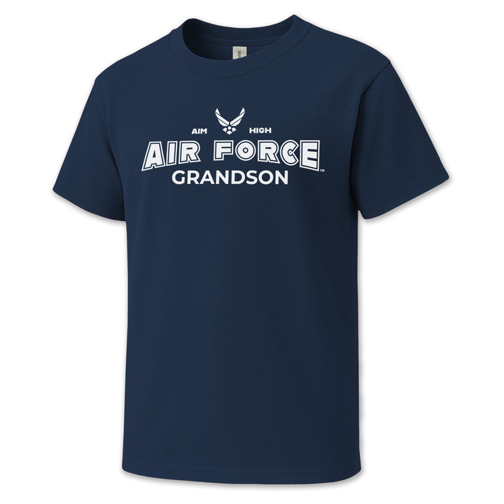 Air Force Grandson Youth T-Shirt (Navy)