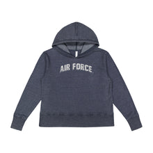 Load image into Gallery viewer, Air Force Ladies Distressed Arch Hood (Washed Navy)