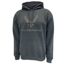 Load image into Gallery viewer, Air Force Reflective Logo Hood (Charcoal)