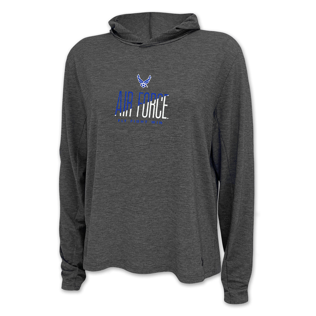 Air Force Ladies Under Armour Breezy Hood (Black Heather)