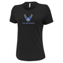 Load image into Gallery viewer, Pick Your Design Air Force Ladies T-Shirt (Black)