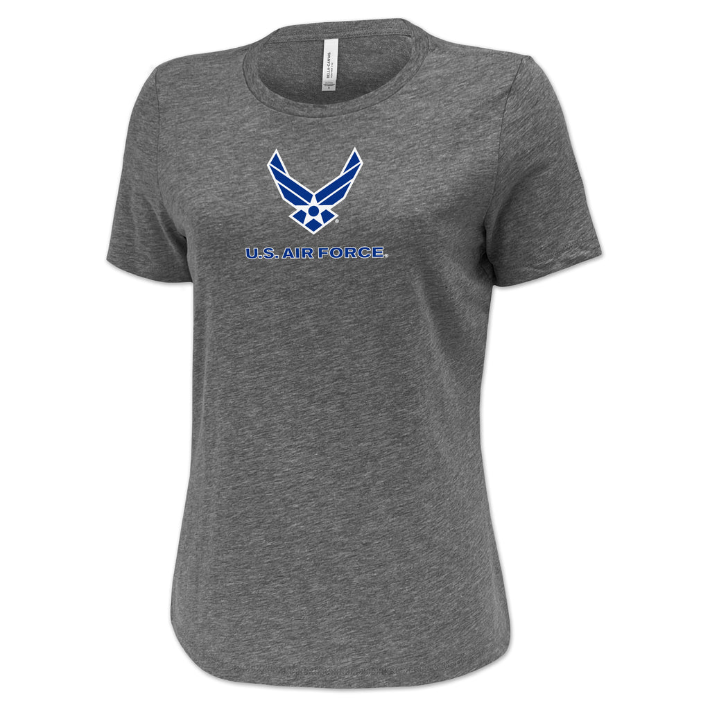 Pick Your Design Air Force Ladies T-Shirt (Dark Heather)