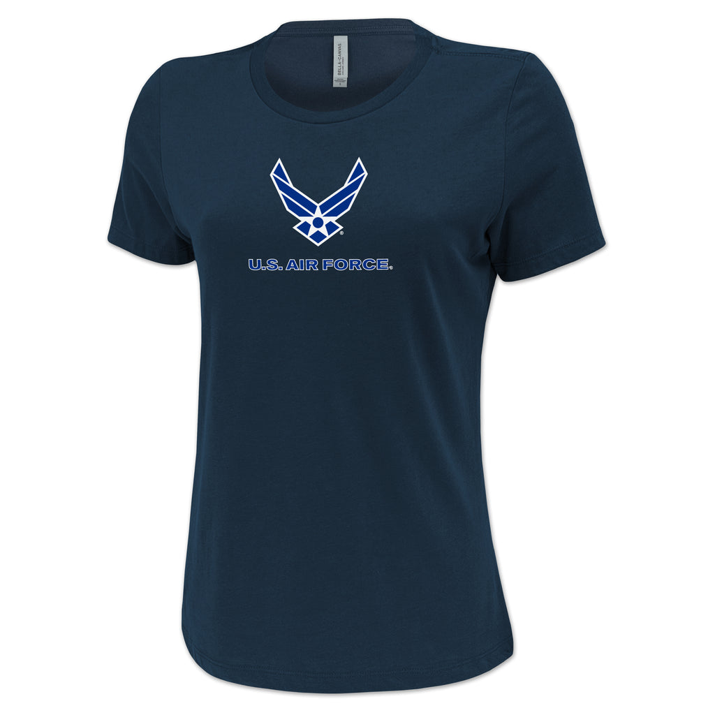 Pick Your Design Air Force Ladies T-Shirt (Navy)