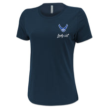 Load image into Gallery viewer, Air Force Lady Vet Left Chest Logo Ladies T-Shirt