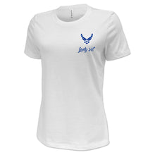 Load image into Gallery viewer, Air Force Lady Vet Left Chest Logo Ladies T-Shirt