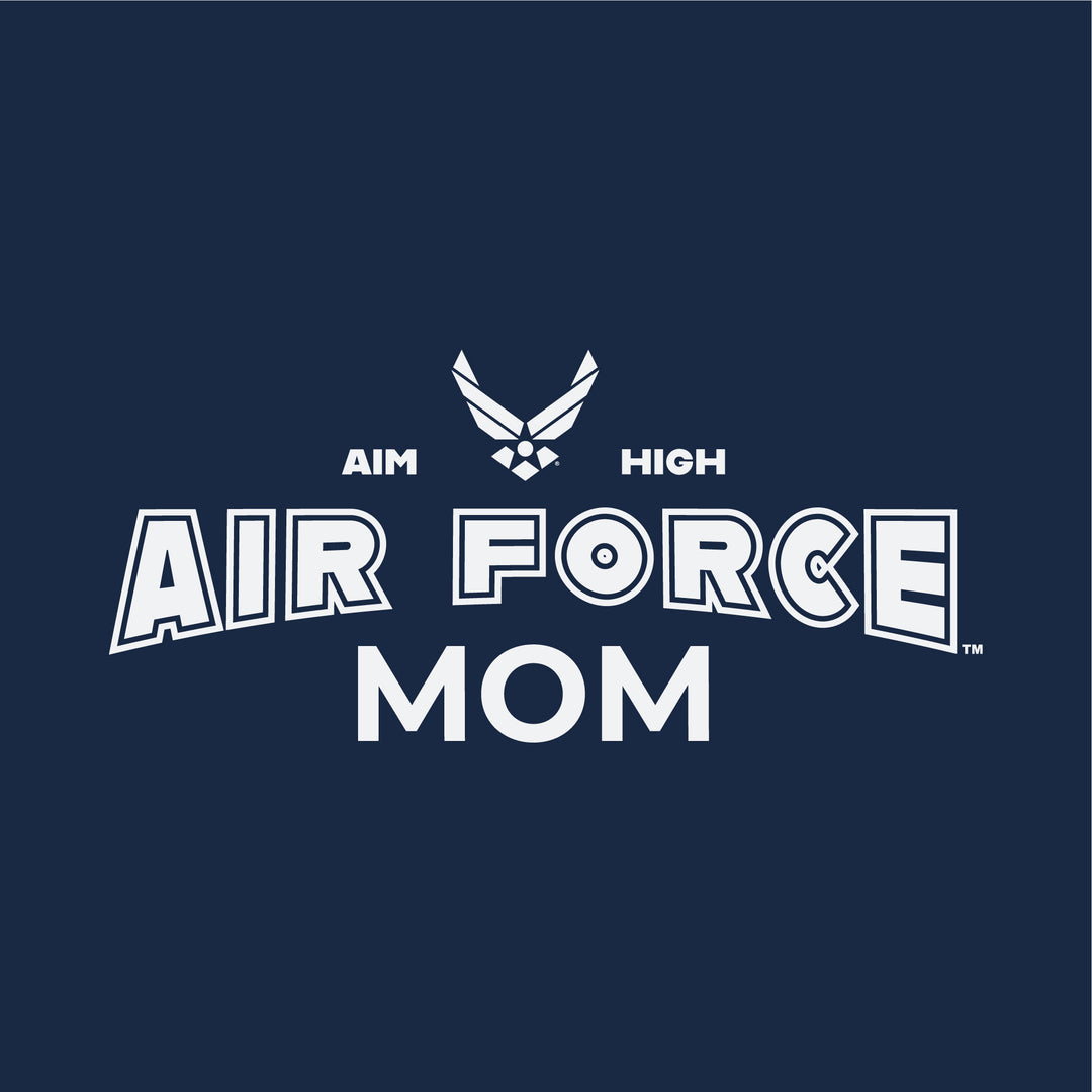 Air Force Mom Ladies T-Shirt (Navy)