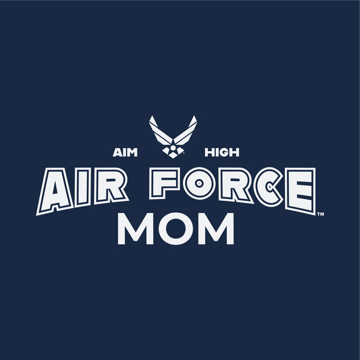 Air Force Mom Ladies T-Shirt (Navy)