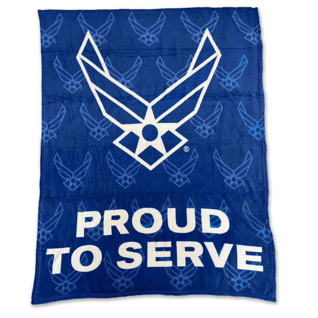 Air Force Proud to Serve Ultra Soft Blanket (50"x60")