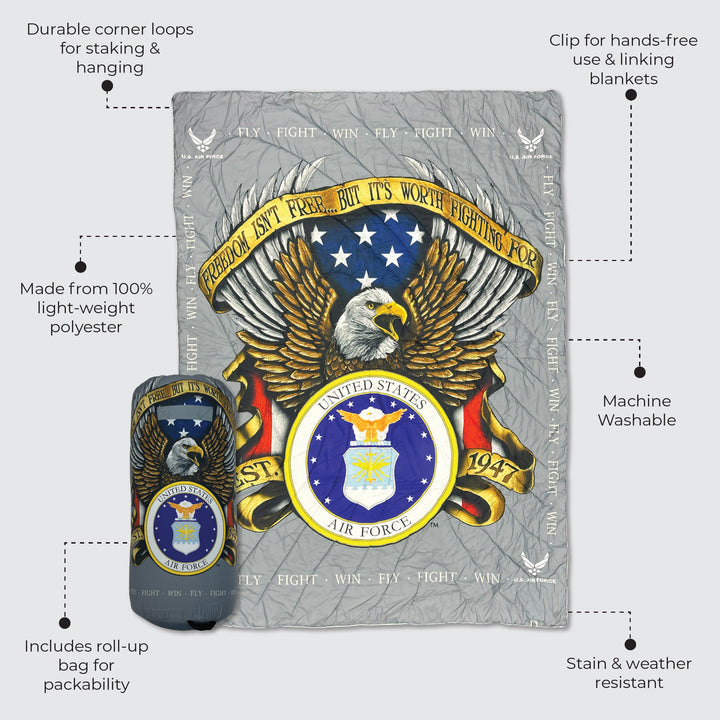 Air Force Puffy Blanket