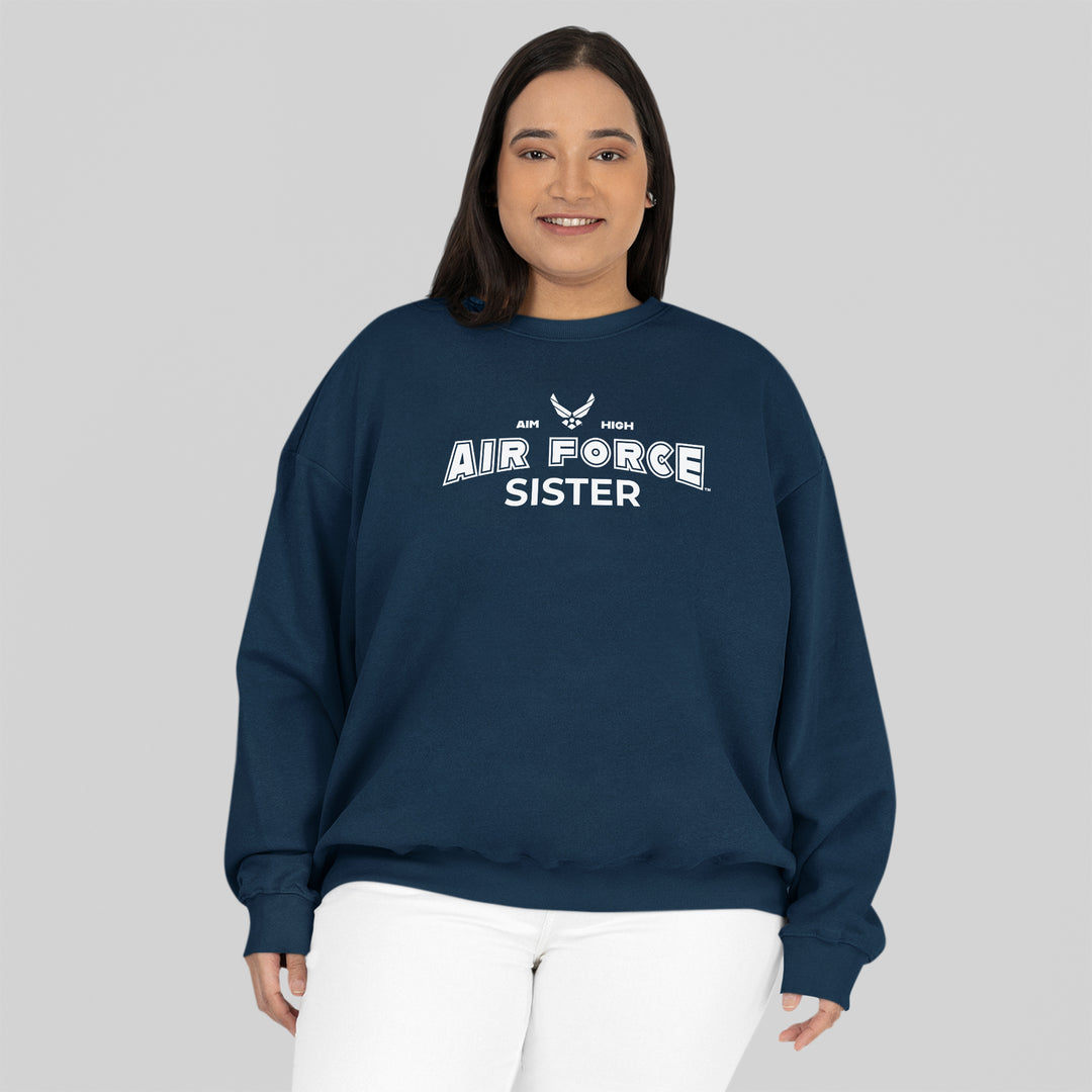 Air Force Sister Crewneck (Navy)