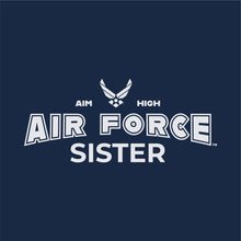 Load image into Gallery viewer, Air Force Sister Ladies T-Shirt (Navy)
