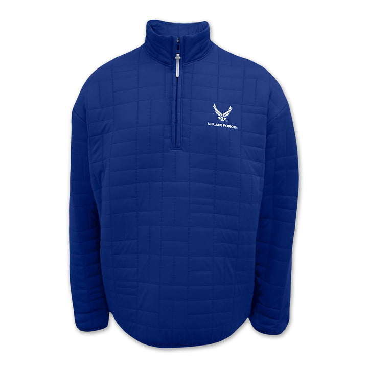 Air Force Under Armour Quilted 1/4 Zip Pullover (Royal)