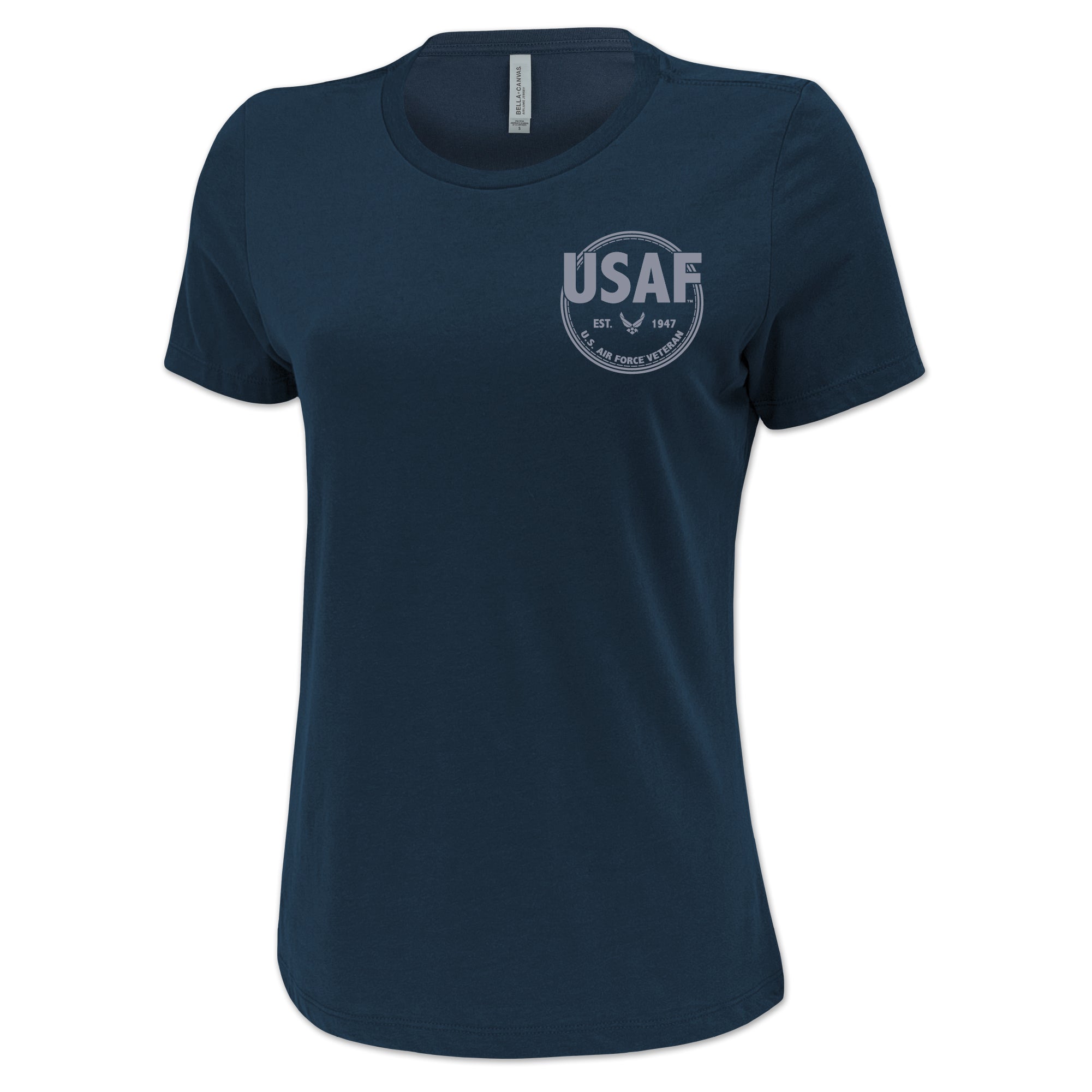 Pick Your Design Air Force Ladies T-Shirt (Navy)