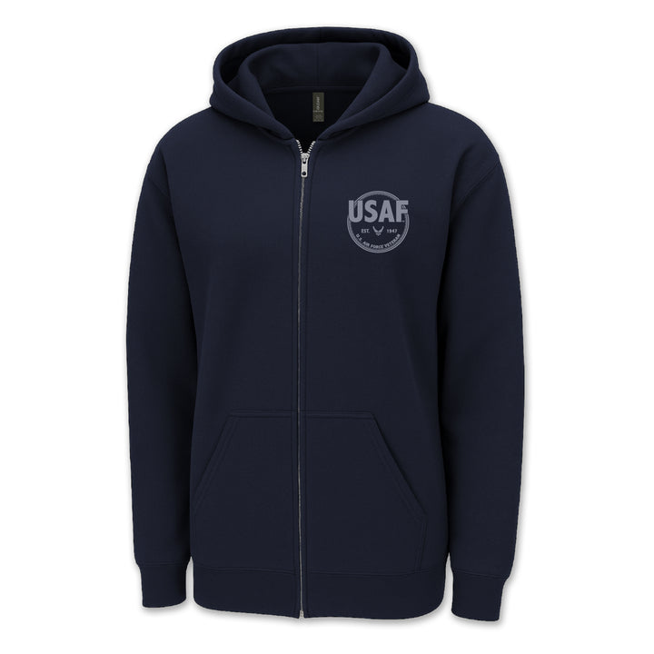 Air Force Veteran Left Chest Full Zip