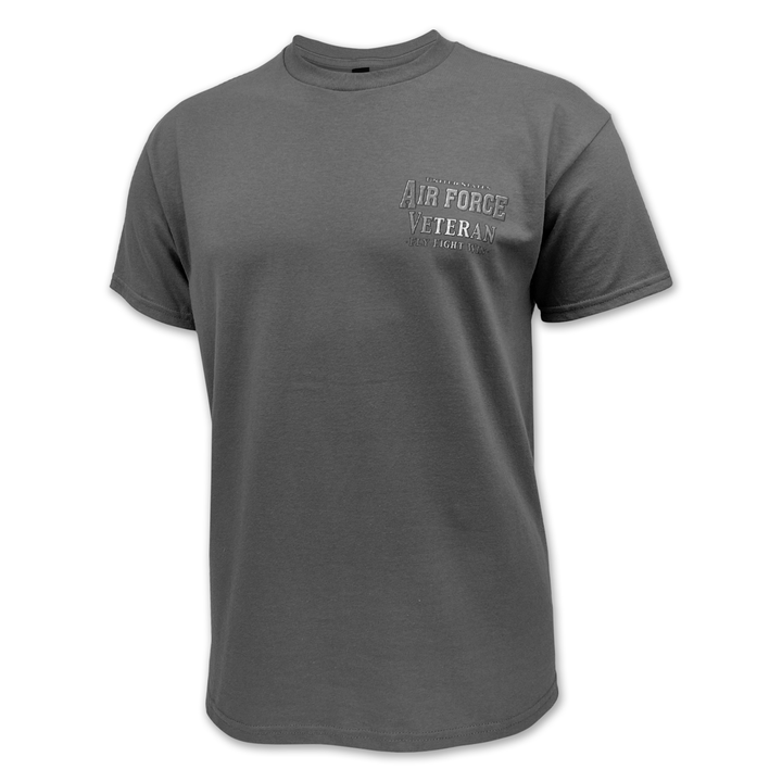 Air Force Veteran Star Band T-Shirt (Charcoal)