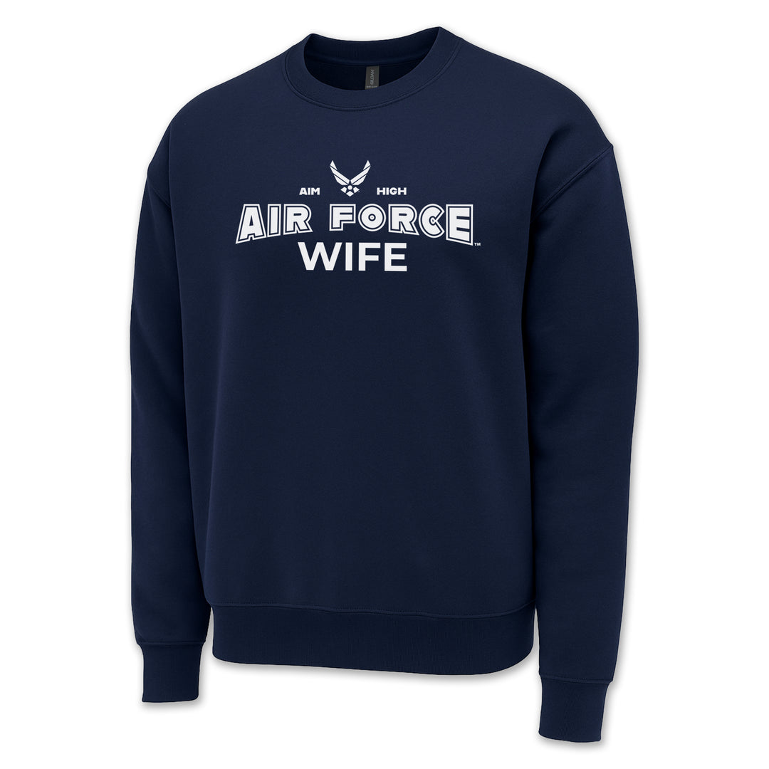 Air Force Wife Crewneck (Navy)