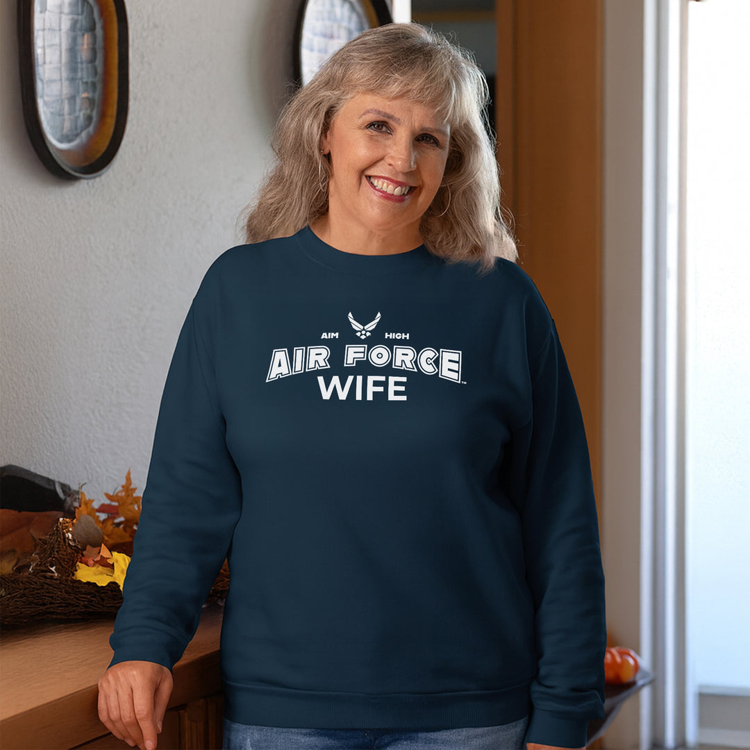 Air Force Wife Crewneck (Navy)