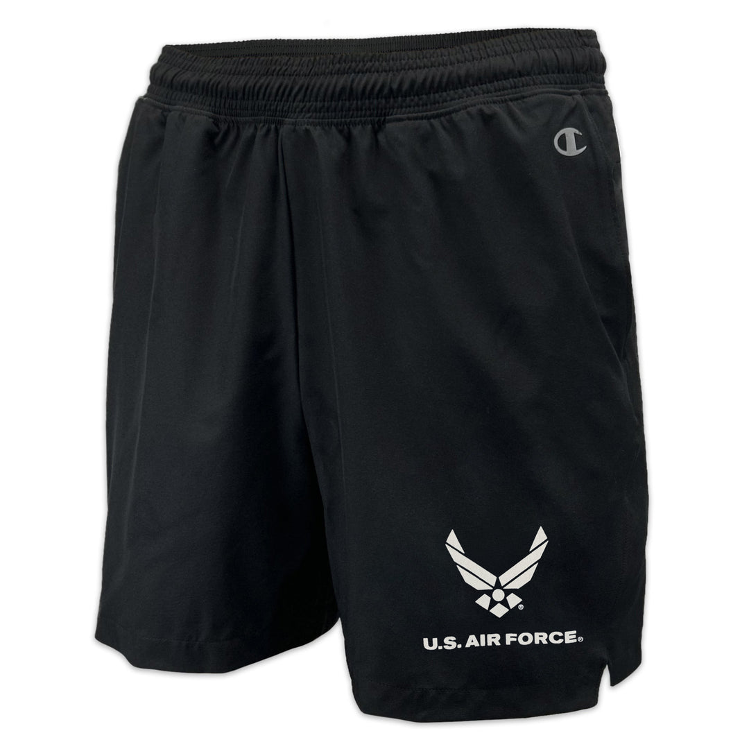 Air Force Wings Champion Men's Woven 5" Short (Black)